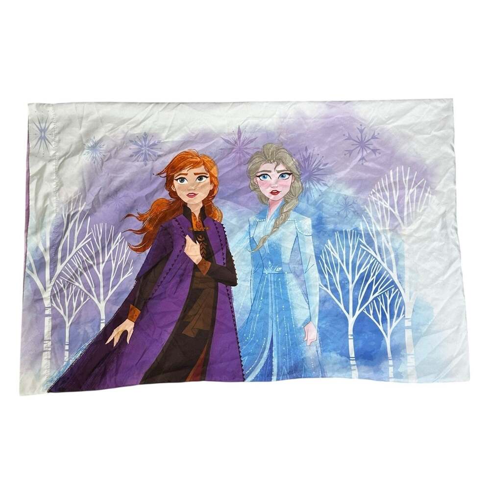 Disney Frozen II Anna Elsa Trust Your Journey One Standard Pillowcase Two Sided